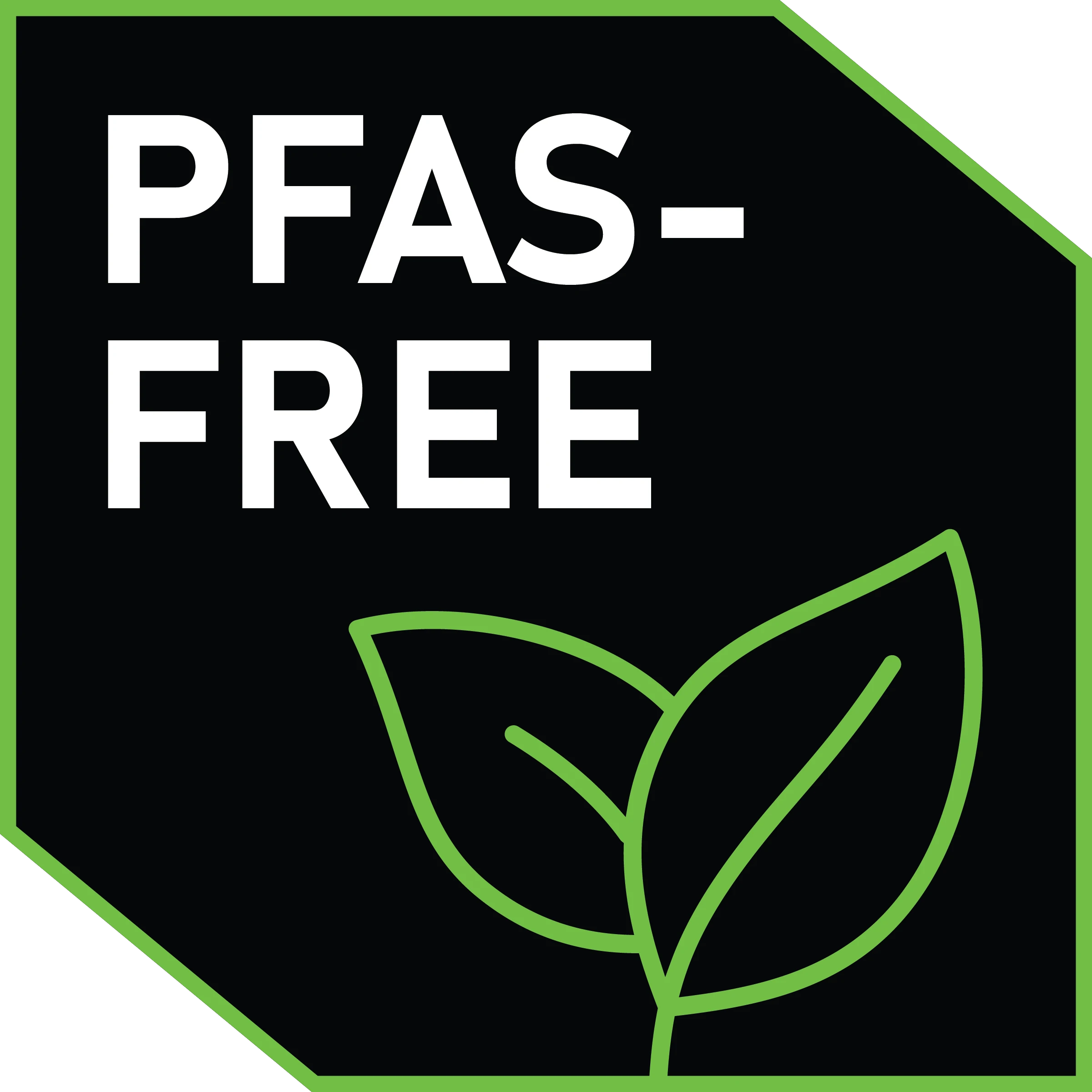 PFAS free in black logo