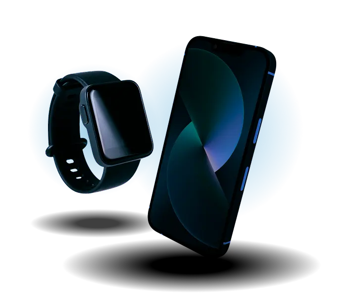Mobile and smartwatch image