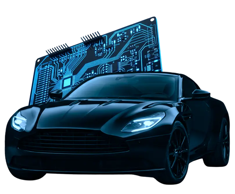 Car and circuit board image